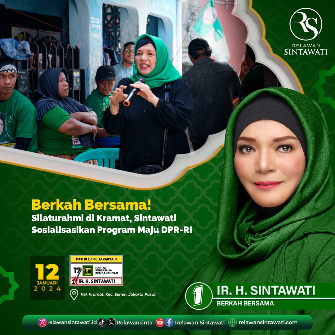 RelawanSinta's tweet photo. Jakarta Pusat - Pada Jum'at (12/1/2024), atmosfer silaturahmi dan kebersamaan menyelimuti Jl. Kramat Pulo Gg. 14 No.99, Kel. Kramat, Kec. Senen, Jakarta Pusat.

#sintawatidprri #wintervolliefde #PAKvsNZ https://t.co/Vfoo9MgVvt