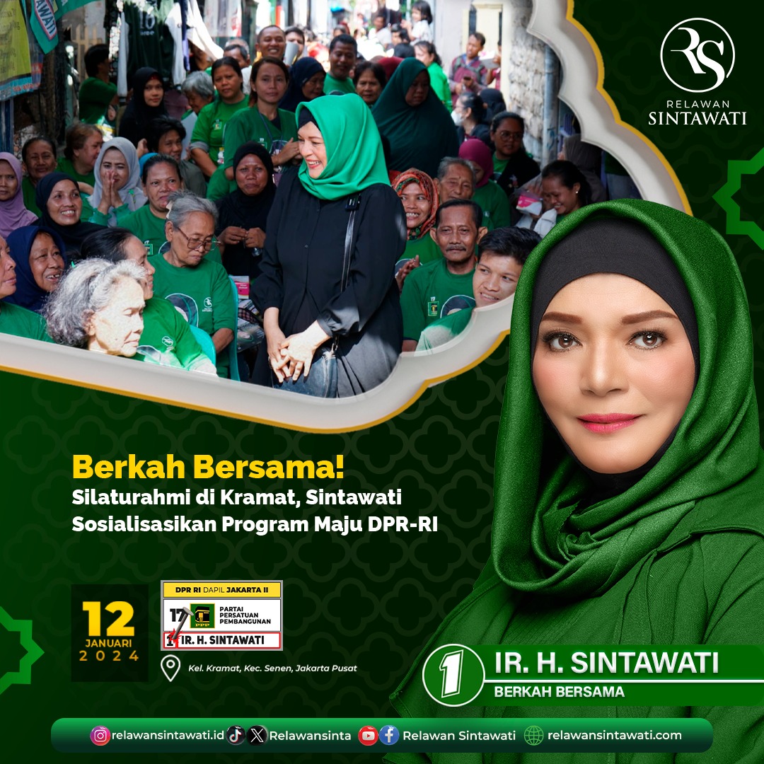RelawanSinta's tweet photo. Acara ini bukan hanya sekadar silaturahmi, tetapi juga menjadi wadah bagi Sintawati untuk mendengarkan aspirasi, keluhan, dan harapan masyarakat.

#bbcqt #해피_됴데이_2024 #Yemen https://t.co/PDAm6972H3
