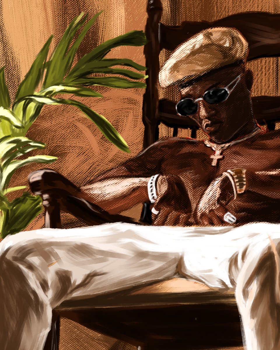 MajengbasanVic4's tweet photo. First painting of the year 
@wizkidayo https://t.co/KOTlSHdru9