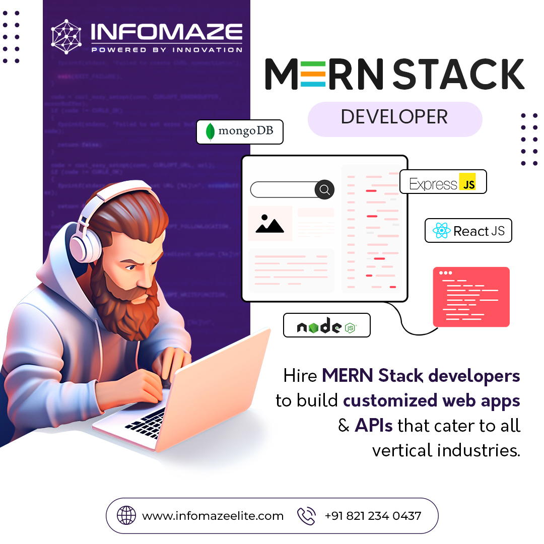 infomazeelite's tweet image. Looking to build a killer #webapp with top-notch tech? Look no further! Our #MERNStackdevelopers are here to make it happen. Hire now and watch your vision come to life!

Learn More: bit.ly/3oKtGWR

#MERN #webdevelopment #hiredeveloper