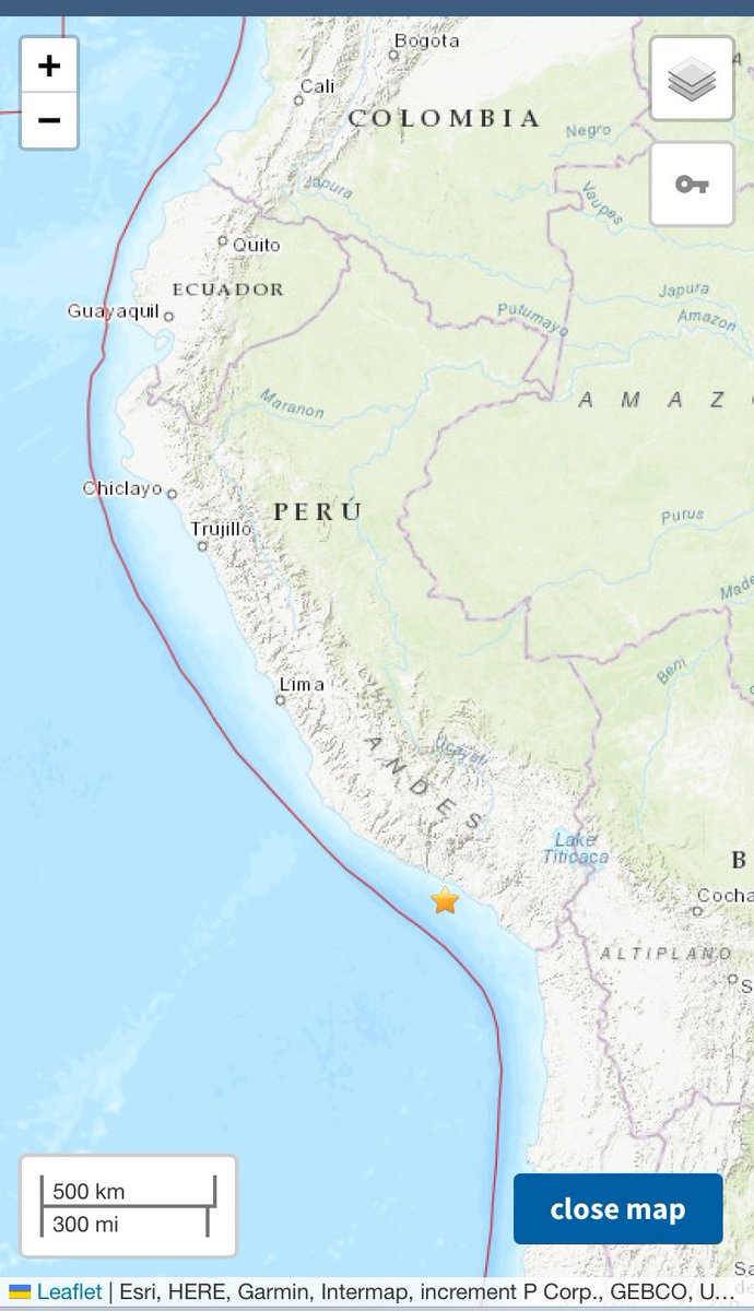 chematierra's tweet photo. #Sismo en la costa sur de Perú 🇵🇪
-M5.3 (moderado)
-Prof 77.5 km
-Epicentro: 51 km al SW de #Quilca, #Peru
Enero 12/13:00:49 (UTC)
#Earthquake
https://t.co/kvxniIqJ0C https://t.co/WSZuojyz60