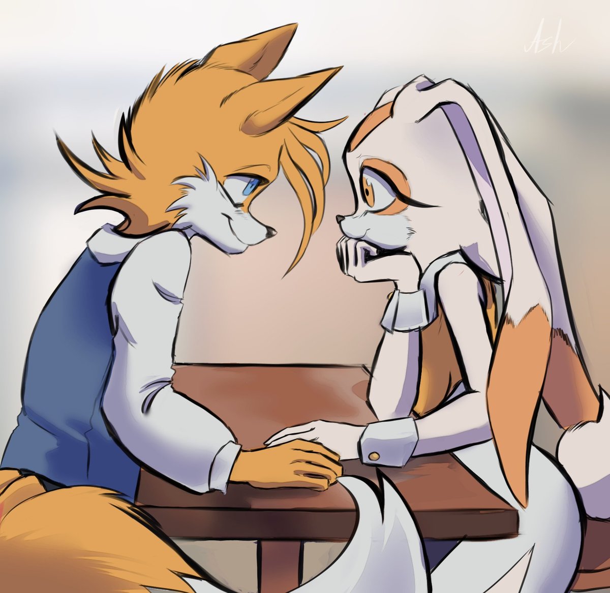 Ash_Klash's tweet photo. #TailsTheFox #Sonic #Creamtherabbit #TailsCream https://t.co/Rpc1ZcFv73