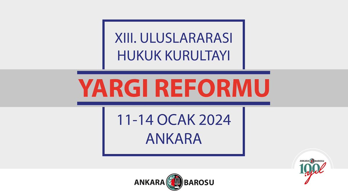 Ankara Barosunun düzenlemiş olduğu 13. Uluslararası Hukuk Kurultayında düzenlenen “KAMU AVUKATLIĞI” başlıklı oturumda Dernek Başkanımız Alparslan ÇEVİK ile dernek üyelerimizden  Tülay ÇOKAN ve Onur ZEKİ konuşmacı olarak katılmışlardır.