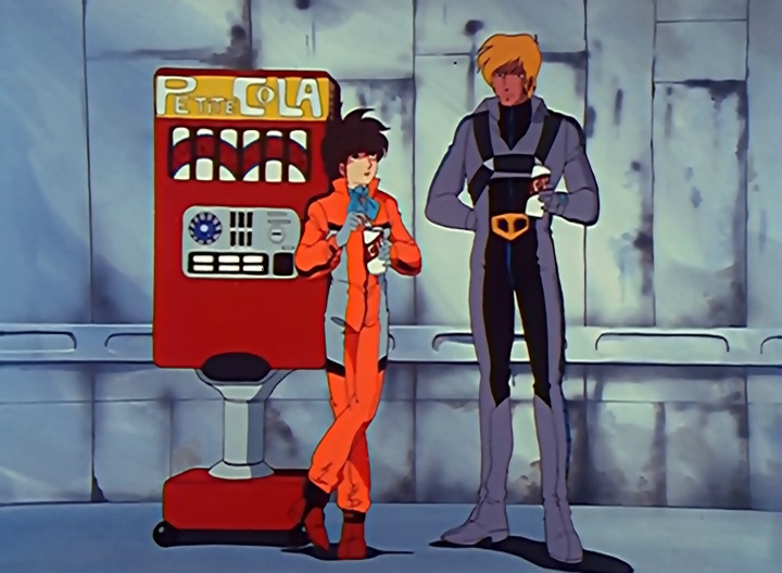 MomentoRobotech's tweet photo. #EscenarioRobotech Rick y Roy disfrutando una Petite Cola #Robotech #MomentoRobotech https://t.co/6QgBKhrOhk