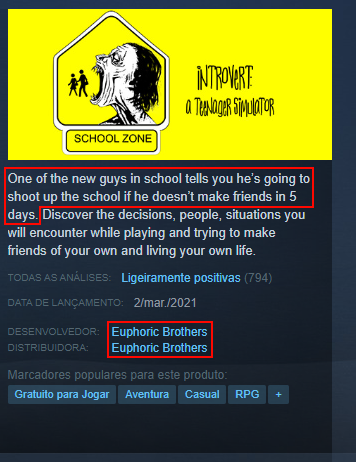 Idiotic_Bros's tweet photo. I thought about making a game where a guy has 5 days to invade Banban's Kindergarten to carry out a mass shooting...

Exactly the same as a game YOU created, which is a comedy game about a teenager preparing a school shooting... https://t.co/Ja00V5sdcN