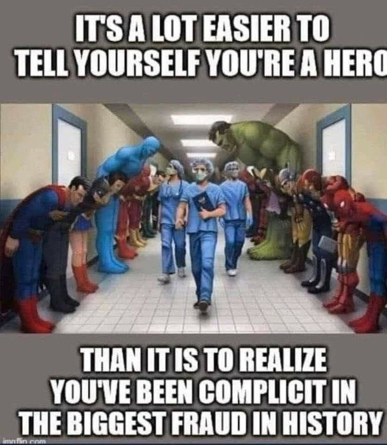 DiedSuddenly_'s tweet photo. Many good nurses out there stood up to their hospitals to change protocols and save lives. 

Many others, on the other hand, were complicit in the genocide. https://t.co/tVnZpziHmi