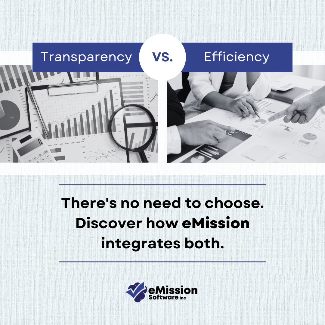 Transparency vs Efficiency? Why settle for one when eMission offers both. From energy management to precise emissions reporting, our tailored solutions ensure transparency and efficiency, empowering your business on its sustainability journey. Learn more: e-mission.ca