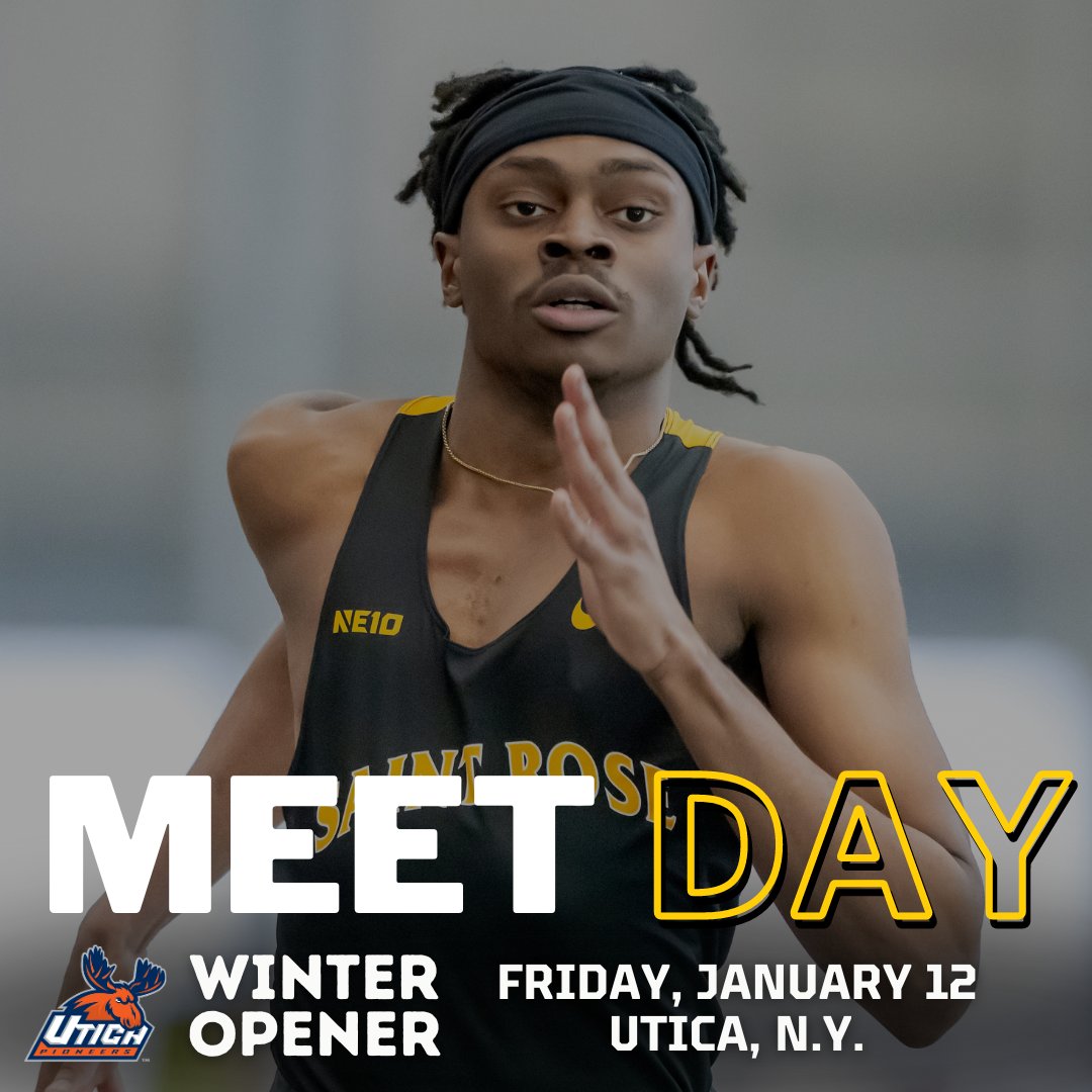 gogoldenknights's tweet photo. Meet Day! @SaintRoseXCTF runs at the Utica Winter Opener today, with events beginning at 3:00 pm inside the Hutton Sports Center at Utica College. Click here for link to live meet results: https://t.co/PdZ0oNS6EJ https://t.co/kfMsBIXy4b