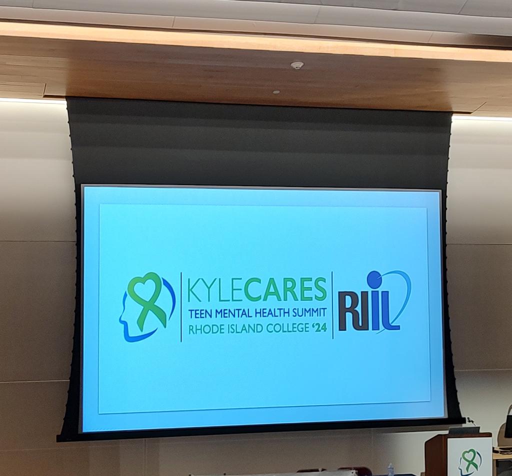 Student leaders attending the first ever Kylecares conference for mental health in Rhode Island @RIIL_sports @BWMcGair03 @EricBen24 @Branden_Mello @BillKoch25 @KylecaresFdn @CumberlandMayor @gobluechs @CumberlandXCTF @Go_BlueSoftball @jpsmollins @NCoitABC6 @CumberlandSchls