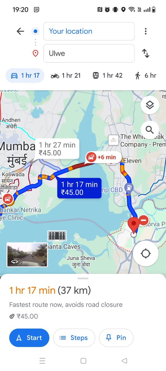 _rohanverma's tweet photo. See Mumbai’s Map - if you use Mappls App you will be able to use the Atal Setu and get to your destination in 40min - whereas the default map doesn’t have their map updated and will get you take 1 hr 17 min, double the amount of time! Use Mappls App - learn more at https://t.co/W53itoffrd and download free from https://t.co/a2ERHe7gQ1.