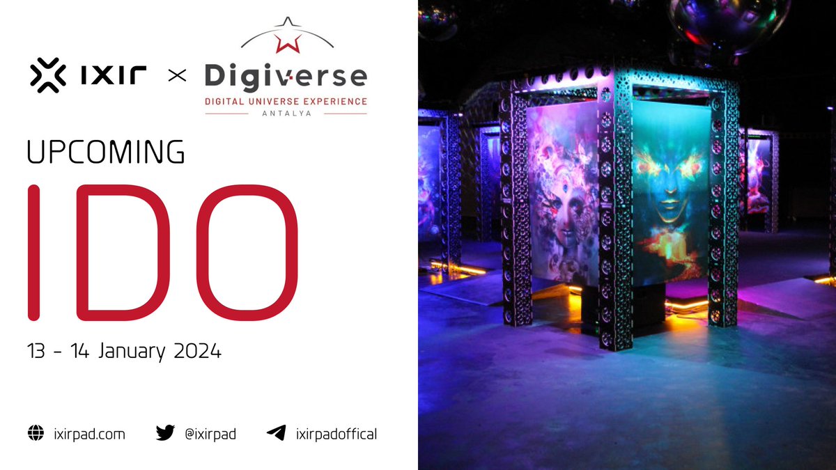 Details of our upcoming <a href="/Digiversede/">Digiverse</a> ido.
🔥🔥🚀🚀

💎 IDO Detailed

⏳NFT Round
 Start: 13 Jan. 07:00 UTC
 End  : 13 Jan. 09:00 UTC

⏳Two Year Stakes Tier Round
 Start: 13 Jan. 09:00 UTC
 End  : 13 Jan. 17:00 UTC

⏳ALL Stakes Tier Round
 Start: 13 Jan. 17:00 UTC
 End  : 14