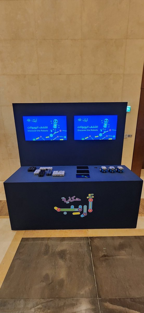 xplore_studio's tweet photo. تعرفوا على الروبوتات وقوموا بصناعتها والتحكم بها من خلال جناحنا المشارك في مسرحية أريب
اليوم هو آخر يوم!
Get to know the robots, build them, and control them through our interactive workshop in Areeb's Story play.
Today is the last day!

https://t.co/m4WPK6iDRW https://t.co/batNHBcIil