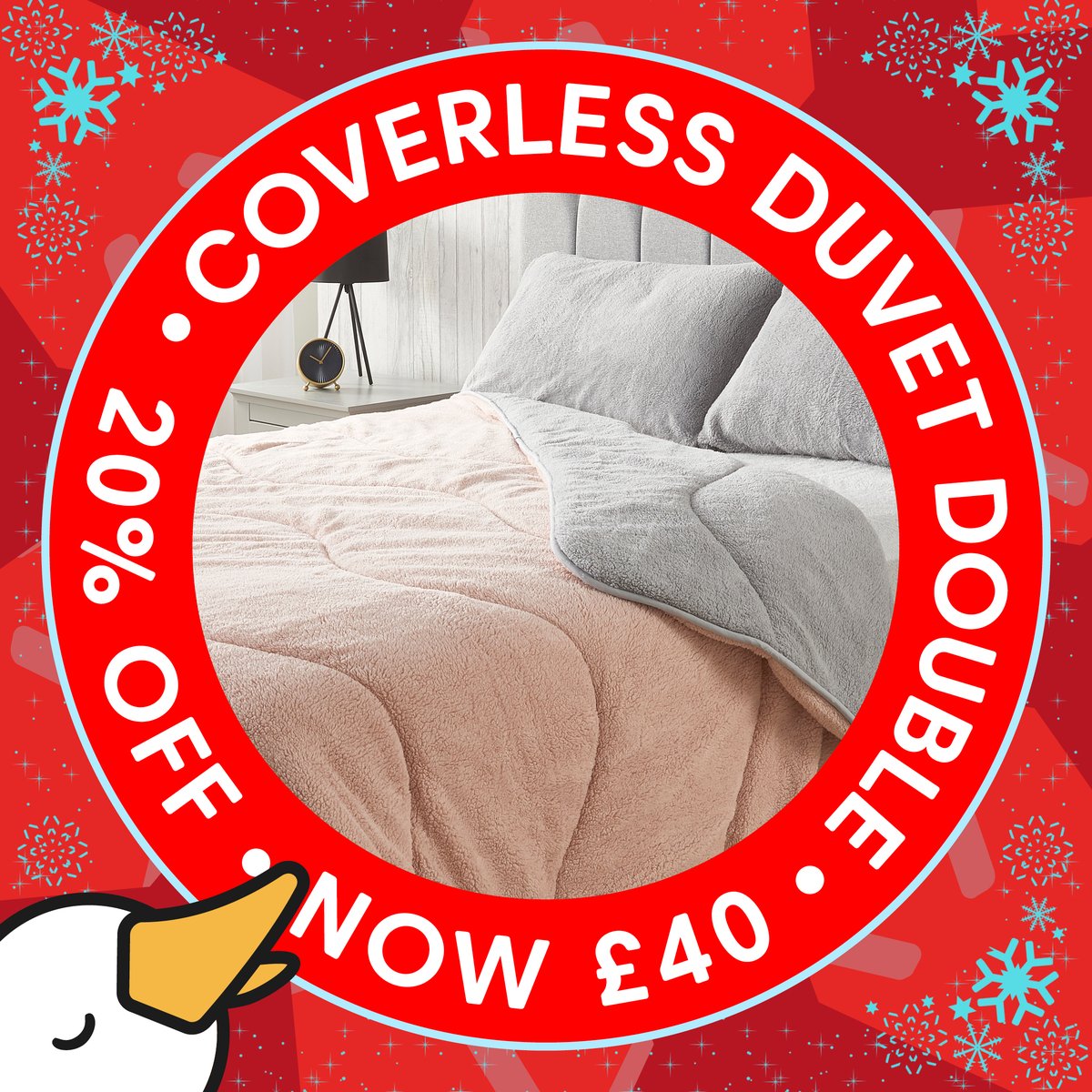 DownlandBedding's tweet image. Stay warm and cosy this Winter with our Huggleland Easy Wash Reversible Coverless Teddy Duvet Grey/Pink for double beds is only £40 (Was £50). 

Shop today and sleep well and feel good in #huggleland 🐣 

🛒 👉 downlandbedding.co.uk/huggleland-eas…

#Downland #SleepWellFeelGood #JanSale