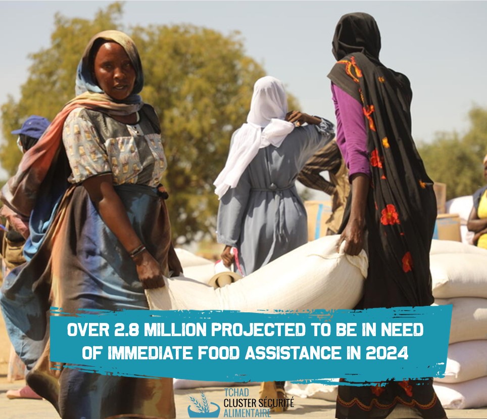 FSCluster's tweet image. 📢 Over 2.8 million in #Chad are projected to be in need of immediate assistance in 2024 (CH Nov. 2023). The FSC Chad is committed to overcome challenges and bottlenecks and support people in need. #foodassistance #foodsecurity

🤝Coordination matters