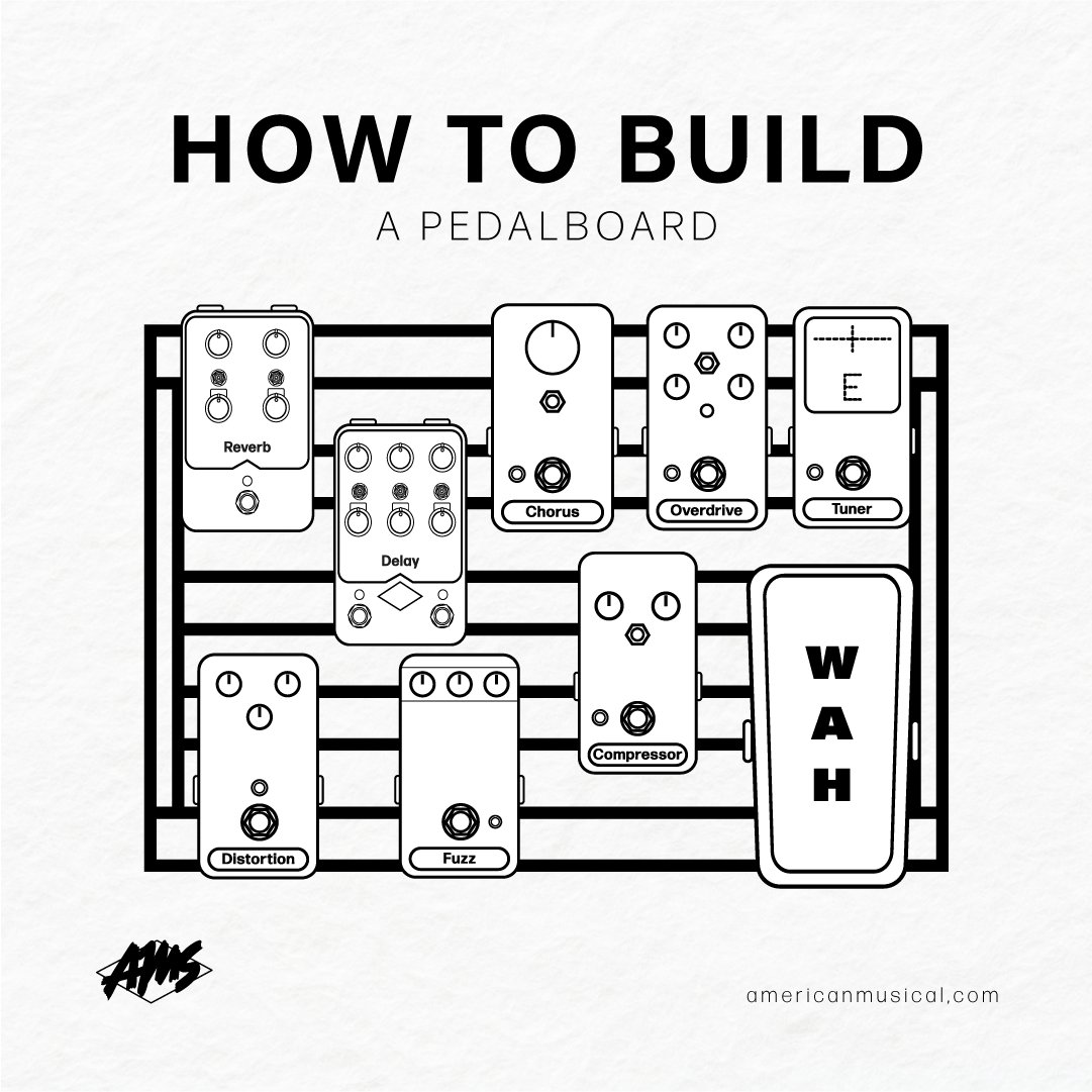 AmericanMusical's tweet image. Not sure where to start with your pedalboard? We have a few general guidelines for "proper" signal chain flow on the #AMS Content Hub: brnw.ch/21wG1KJ

#HowtoBuildaPedalboard #Pedalboard #GuitarPedals #PedalOrder #HowTo #DIY
