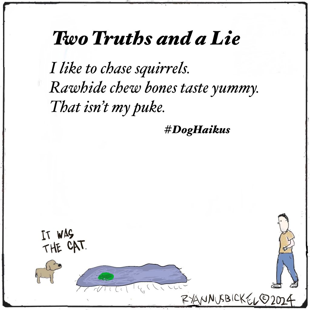 Dad__Haikus's tweet photo. That dog‘s pants are on fire.

#doghaikus #writing #poetry #haiku #dogsofinstagram #pets #catsofinstagram #dad #dadhaikus https://t.co/rftrGKRCwD
