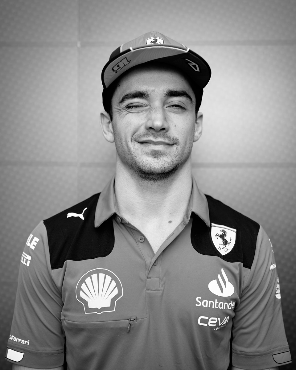 ScuderiaFerrari's tweet photo. Fun in black and white 😆 https://t.co/kIa6mHW7uk