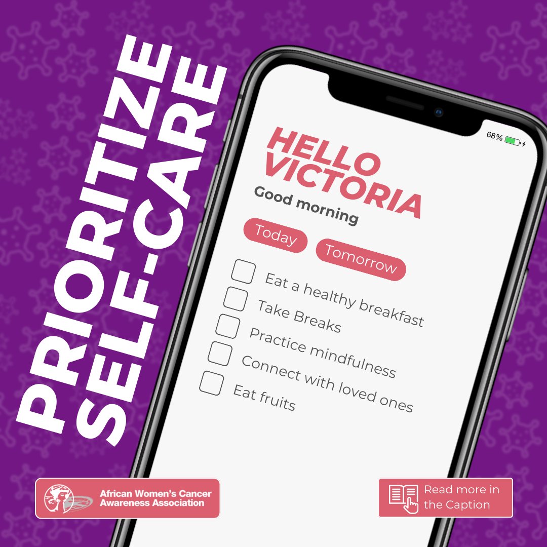 Prioritize self-care to manage both cancer and COVID-19 concerns.

Take breaks, practice mindfulness, and connect with loved ones virtually. Your well-being is paramount. 

#SelfCare, #CancerResilience