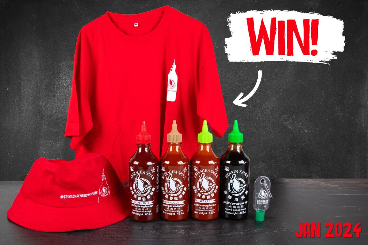 Sriracha fans this way 🌶️

It's giveaway time and you could be getting your hands on this bundle of goodies!

FOLLOW + RT to be in with a chance to #WIN 

T&amp;Cs apply: bit.ly/FG-Twitter-Comp