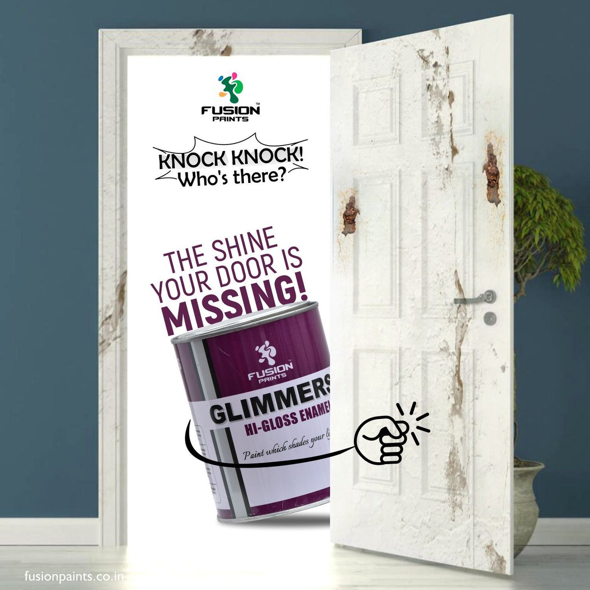 fusion_paints's tweet photo. Knock Knock!
Make a lasting impression from the first sight of your house. It's time to greet doors with Fusion Paints Glimmers to make them shine.

#fusionpaints #fusion #wallpaints #texturepaints #texturepainting #paintingideas #housepainting #painting #interiorpainting https://t.co/8lrNhJ0vTQ