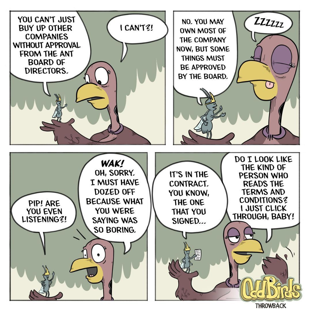 Board meetings got me like...😴  But hey, who reads the fine print anyway? 😅