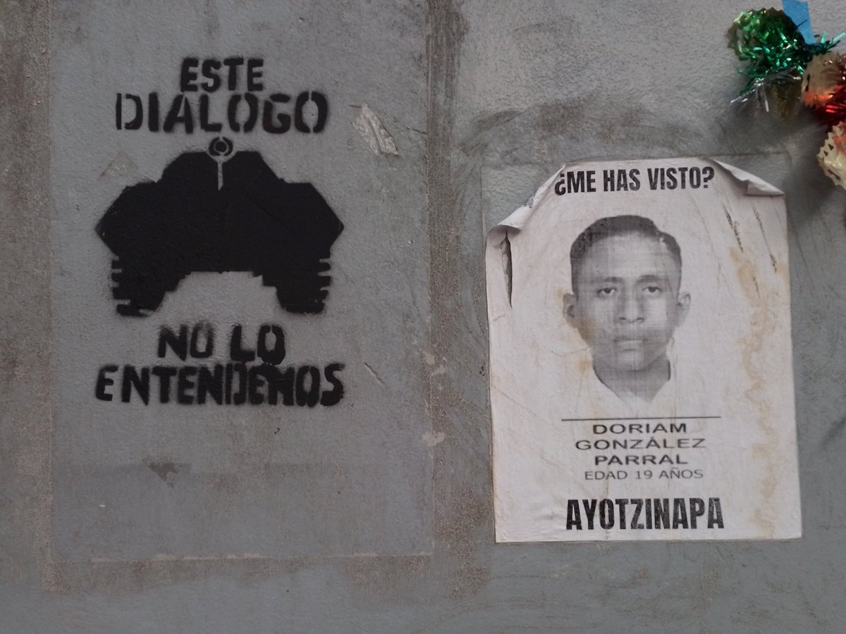 ¿Me has visto
Doriam González Parral
19 años
#FueElEjercito
#FueElEstado
#Ayotzinapa9Años
#AyotzinapaBastaDeEncubrimientoJusticiaYa
