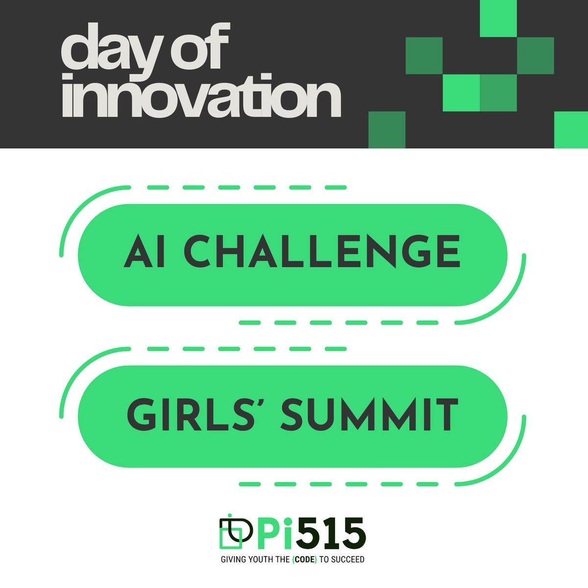 Pi515_IA's tweet photo. 📣 Reminder: if you’re a student and would like to participate in the Day of Innovation Summit, sign up for an event!

Visit our website Events page for more information on both programs: 🔗 https://t.co/VjAxuBAwMQ

#iowaevents #desmoinesiowa #pi515 https://t.co/M1k6x1mqTy