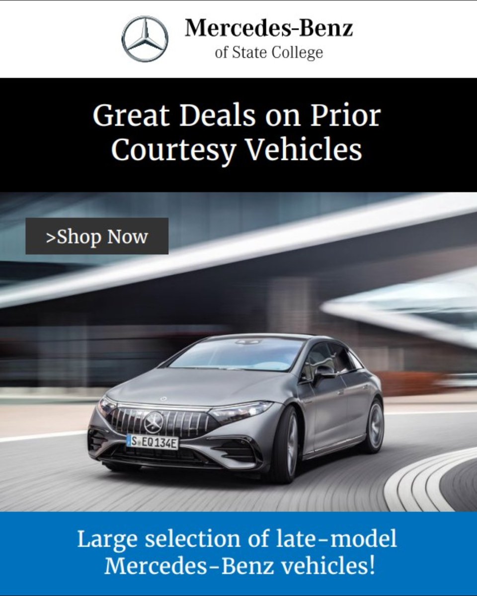 MBstatecollege's tweet photo. Hurry into Mercedes-Benz of State College!

Check out our current inventory: https://t.co/qjwt6gvU65

#cioccaonsocial #mercedesbenz #statecollege #mercedes #lease https://t.co/ZG6rVLEnLv