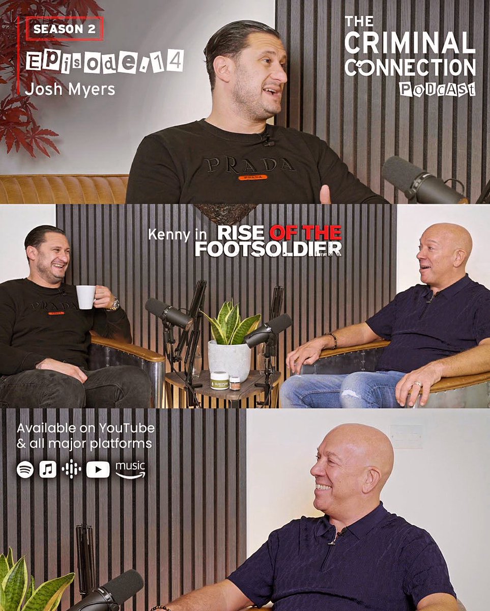 TerryStone's tweet photo. Great to have @JOSHMYER5 join us today on my @criminalconnectionpo Make sure you tune in on all podcasting platforms at 4pm today and our YouTube Channel at 4pm tomorrow. Thanks to our Sponsors Dr Green NFT
Unisystems Freight #terrystone #joshmyers #criminalconnectionpodcast https://t.co/X28RKO1LTi