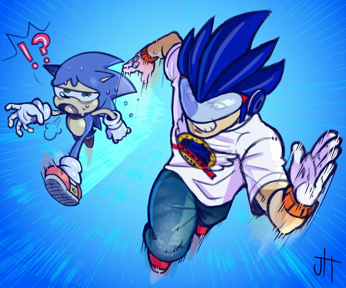 GamerTimeArtz's tweet photo. Oh my lord, thanks a bunch for the support on this piece! I really appreciate it! Here's the finished piece
#SONICMANSWEEP https://t.co/ItqIFvTBvu