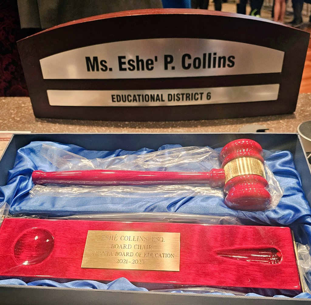 collins4atlanta's tweet photo. Thank you! Thank you! It has been a complete honor to serve as your @BOEAPS Chair! โค๏ธโค๏ธ I'm deeply grateful for your trust & faith in my leadership!๐ซถ๐พ So excited to have @kenzeff & @CallMeShivy
join us in this work.๐ช๐พLet's keep going โฌ๏ธ! #earnedmygavel #standonbusiness #APyeS https://t.co/XIjno75JeQ