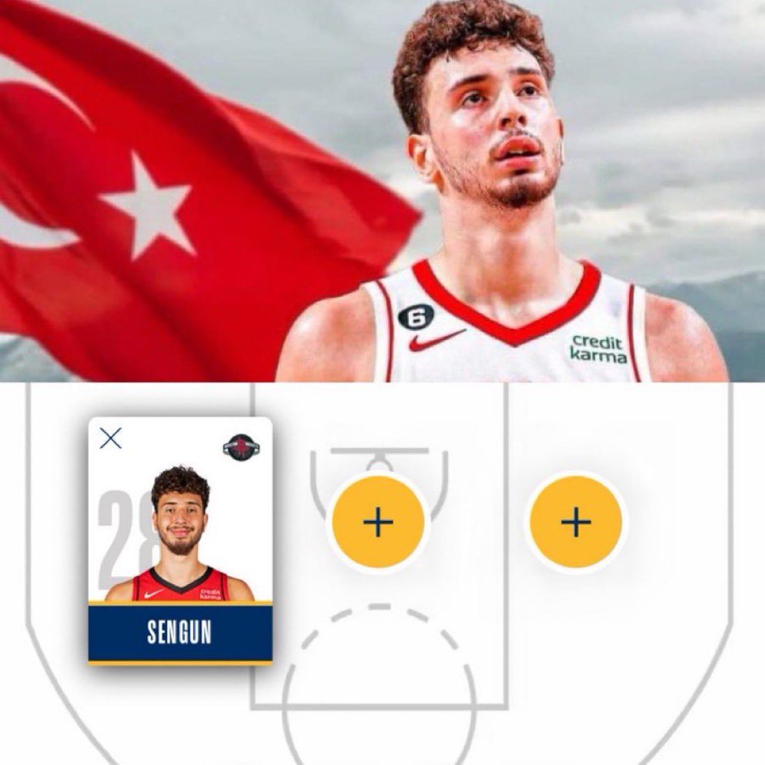 BradeauxNBA's tweet photo. All star votes for Alperen Şengün are worth 3x as much today 🇹🇷 

Here’s the link to vote: https://t.co/KCb0hN5rrQ https://t.co/YZ0OWgwSA3