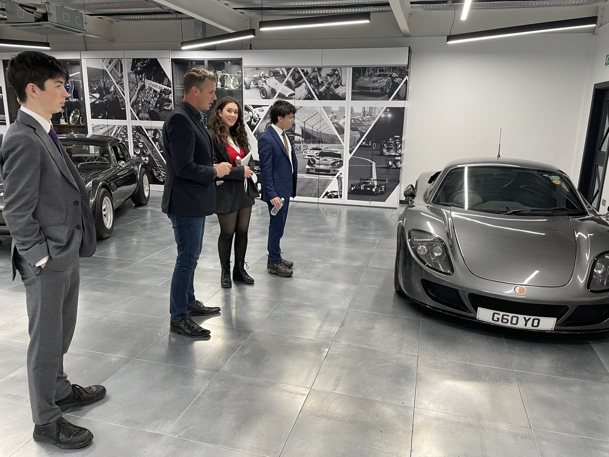 StPetersDesign's tweet photo. @StPetersYork Lower Sixth Product Design pupils take a journey through Ginetta’s history… https://t.co/0kezVF4sB7