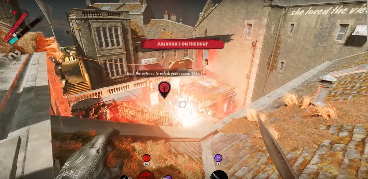 Carnbee's tweet image. Post a gaming picture that gives you anxiety #Deathloop