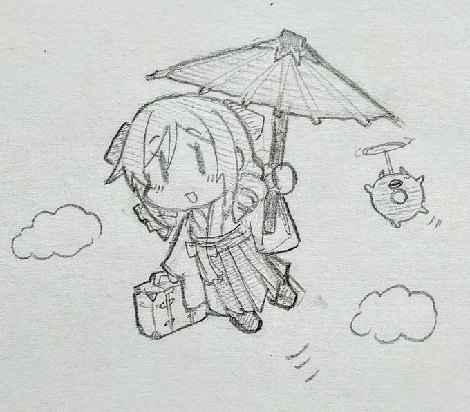 今夜のお絵描き
空飛ぶ春風さん 