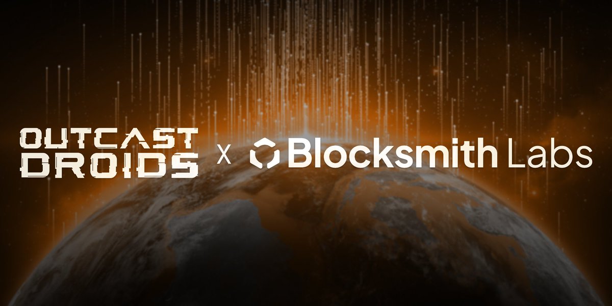♟️OutcastDroids x Blocksmith Labs♟️

We are excited to announce our exclusive partnership with <a href="/BlocksmithLabs/">Blocksmith Labs</a> ! 🫱🏻‍🫲🏽

As of now, their Atlas3 platform is our go-to for upcoming collabs and wallet collection rounds.

Join our Discord to get regular updates &amp; collabs⬇️