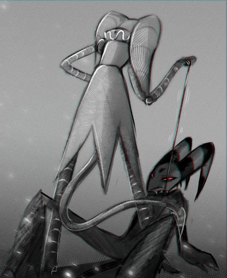 Hron_666's tweet photo. someday I will make a full-fledged art from this sketch :D

#HelluvaBoss #Blitzo #Fizzarolli #BlitzFizz https://t.co/jInlm5qoQU