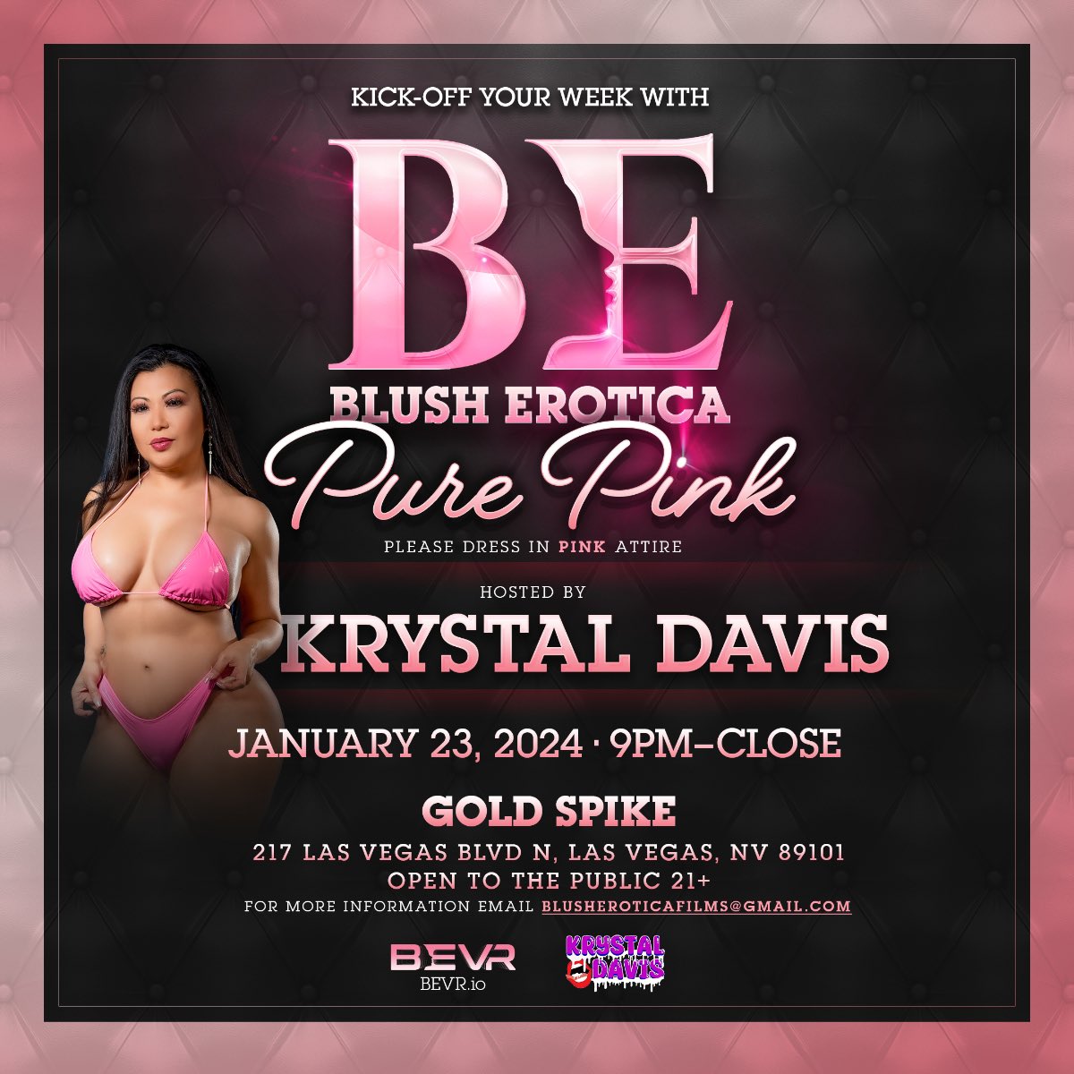 Krystal Davis - Asian MILF (@krystaldavisxxx) on Twitter photo Join me on Jan 23rd from 9pm until close at <a href="/GoldSpikeDTLV/">Gold Spike</a> as I host the <a href="/Blush_Erotica/">Blush Erotica</a> Pure Pink Party 💖 Join me on Jan 23rd from 9pm until close at <a href="/GoldSpikeDTLV/">Gold Spike</a> as I host the <a href="/Blush_Erotica/">Blush Erotica</a> Pure Pink Party 💖