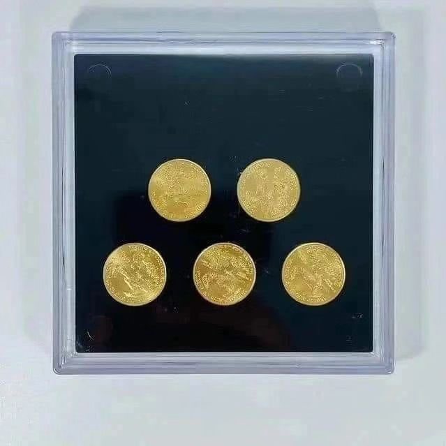 5-1/10 gold eagles $1000 for the set of $250 each whoever sells first (Current wholesale buy price)

#themint #goldcoin #goldbars #goldbar #goldbullion #preciousmetals #goldcoins #silverbar #goldseller #goldstacking #bullionstacking #bullion #goldcurrency #howyoustackin @gold