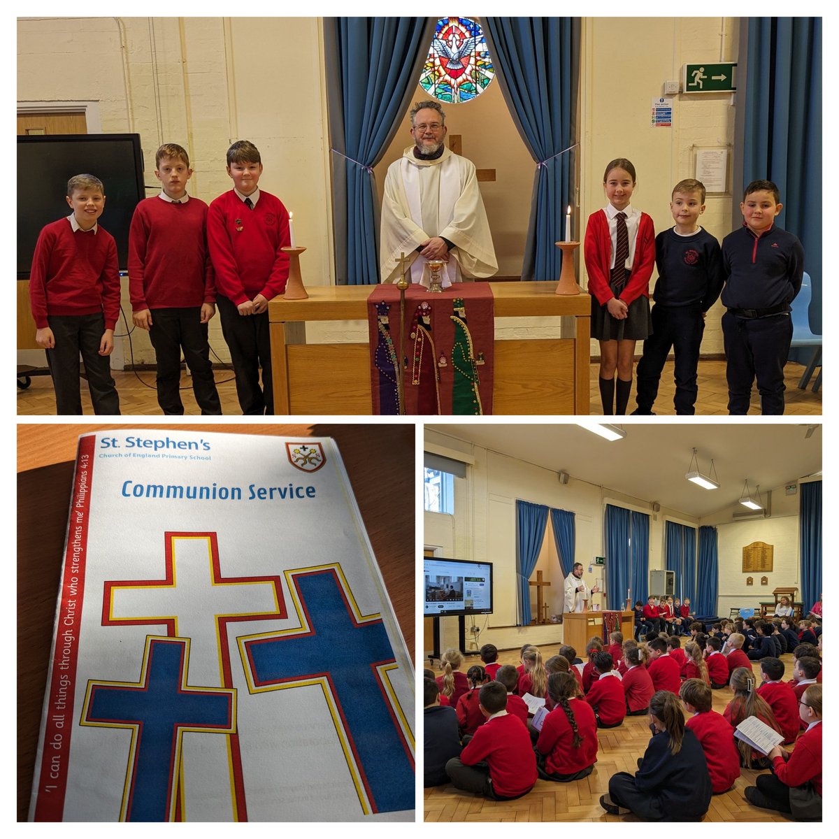Very special to be a part of these children's spiritual journey as they took their first communion in a Eucharist service at school. Thanks Rev. Peter