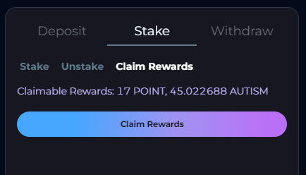 Black Panther (@blackpanther_fi) on Twitter photo Now what do we have here??? π
I'm earning <a href="/Autism_Token/">$AUTISM Token</a> incentives from depositing into Black Panther's $AUTISM / $INJ market making vault and staking my LP tokens π€―
Do you want the free gift of AUTISM? Get started now π
trade.blackpanther.fi/vault/inj1xd5wβ¦ Now what do we have here??? π
I'm earning <a href="/Autism_Token/">$AUTISM Token</a> incentives from depositing into Black Panther's $AUTISM / $INJ market making vault and staking my LP tokens π€―
Do you want the free gift of AUTISM? Get started now π
trade.blackpanther.fi/vault/inj1xd5wβ¦