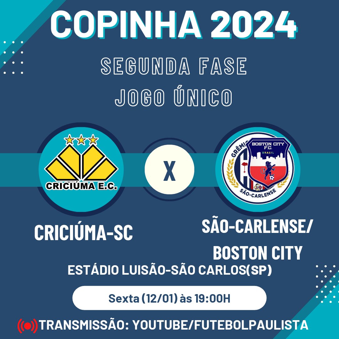 mineiromodulo2's tweet photo. DIA DE DECISÃO🏆⚽

Hoje tem mineiros na Copinha 2024, confira os jogos de hoje(12/01) da Segunda Fase disputada em jogo único. https://t.co/x4Ar5zgCsE