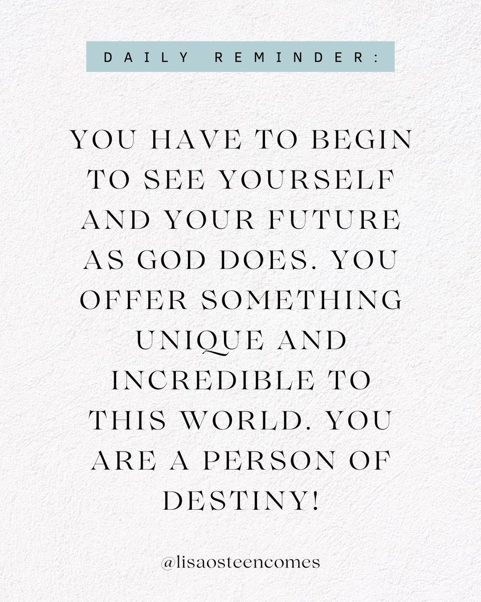 lisaosteencomes's tweet photo. You were created on purpose and for a purpose! https://t.co/dalcspHcea