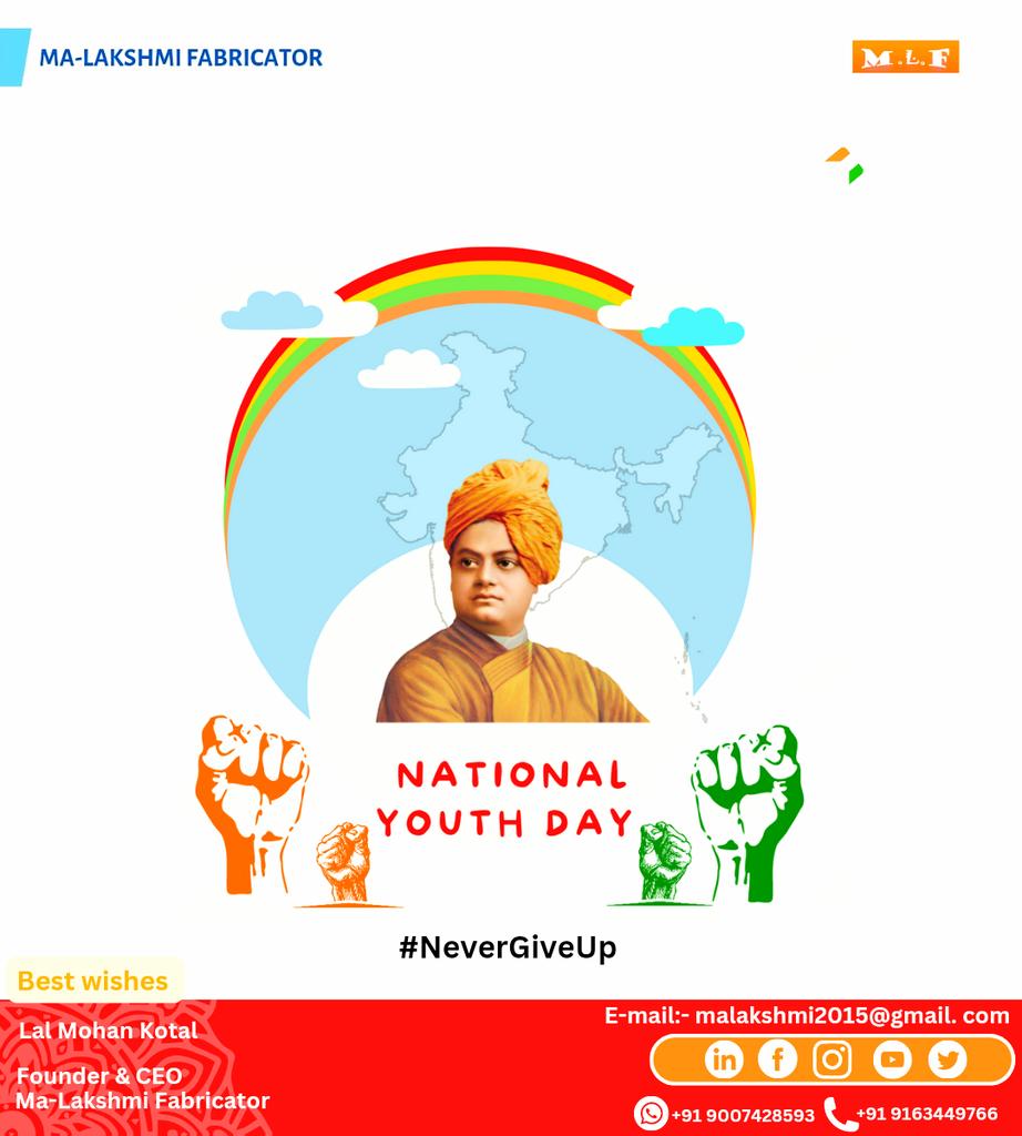 MaLakshmiFab's tweet image. Happy Youth Day! 

#factorymanufacturing
#Bridge
#infrastructure
#fabricationwork
#bridgefabrication 
#digital 

#structuralfabrication

#howitsmade

#fabricationbusiness

#india 

#bharat

#welding 

#steel 

#migwelding

#Peb

#preengineeredbuilding

#beautiful

#science