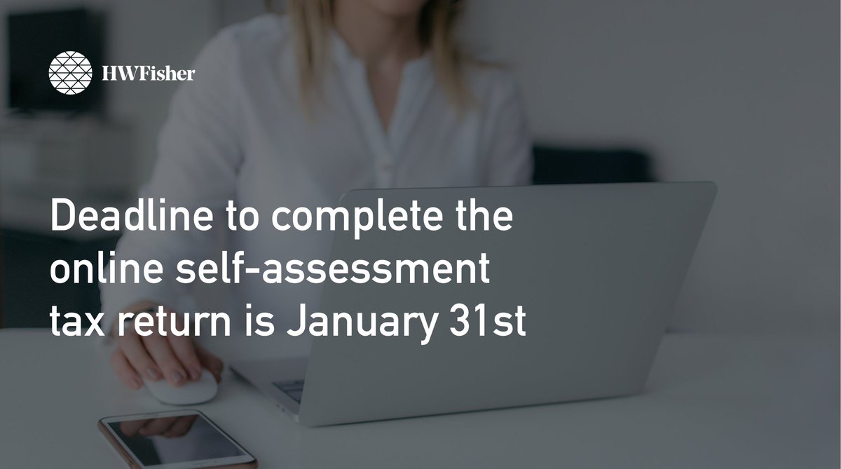 Have you completed your self-assessment tax return? If you haven't, with less than 20 days to go, the deadline is fast approaching! Read on for our top tips for completing your tax return this month. January 31st - don't forget! hwfisher.co.uk/the-self-asses…