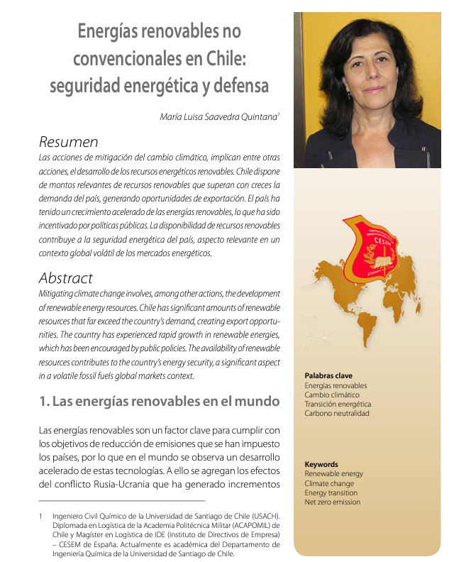 cesim_chile's tweet photo. 📌Te invitamos a leer un interesante artículo de @cesim_chile del @Ejercito_Chile, que nos invita a conocer como los #recursosrenovables juegan un importante rol en la #seguridadenergetica del país.

👉 https://t.co/1tkdpl79eM https://t.co/0FwiF8De9V