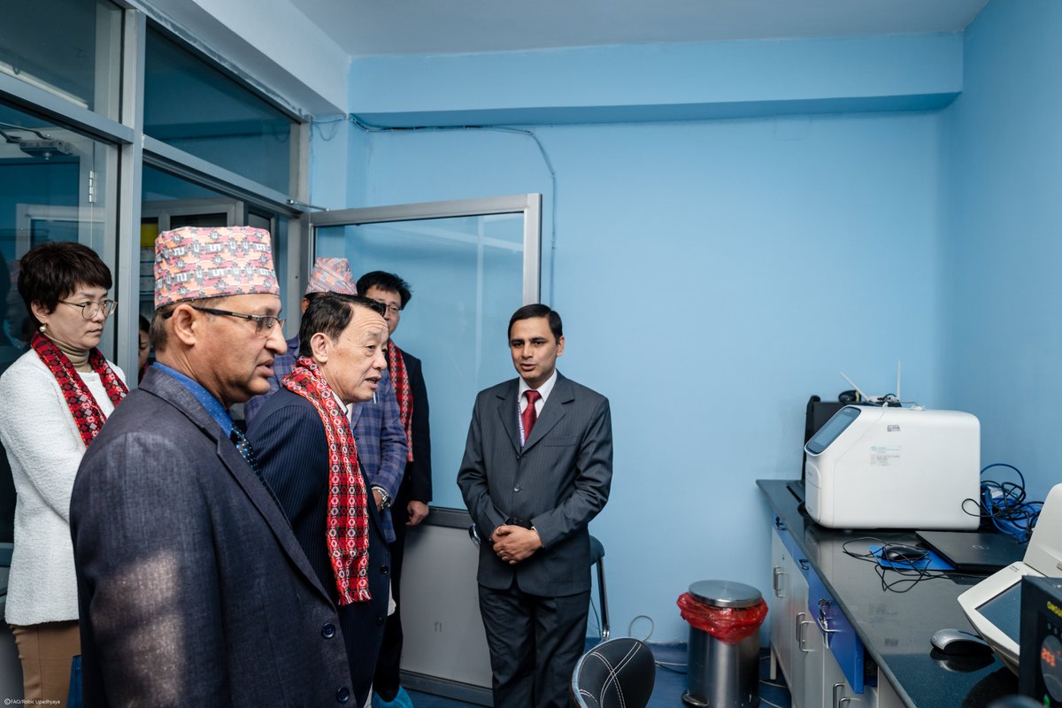 FAODG's tweet photo. Delighted to visit Nepal's Central Veterinary Laboratory &amp; discuss ongoing collaboration with @FAO. We will continue to work with Members &amp; partners to accelerate the implementation of #OneHealth approach in agrifood systems to achieve #SDGs &amp; #4Betters. https://t.co/FKdqlzzwmc