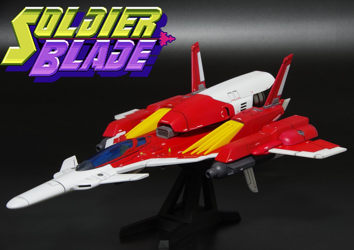 tuisekimode's tweet photo. ハドソンから1992年発売のPCエンジンソフト、「ソルジャーブレイド」より自機"SONIC BLASTER F-92"完成しました！
３Dプリンター出力品です。
以下、写真を続けていきます。
#SOLDIERBLADE #PCengine #TurboGrafx16 #shump https://t.co/X8BXjiIqXO