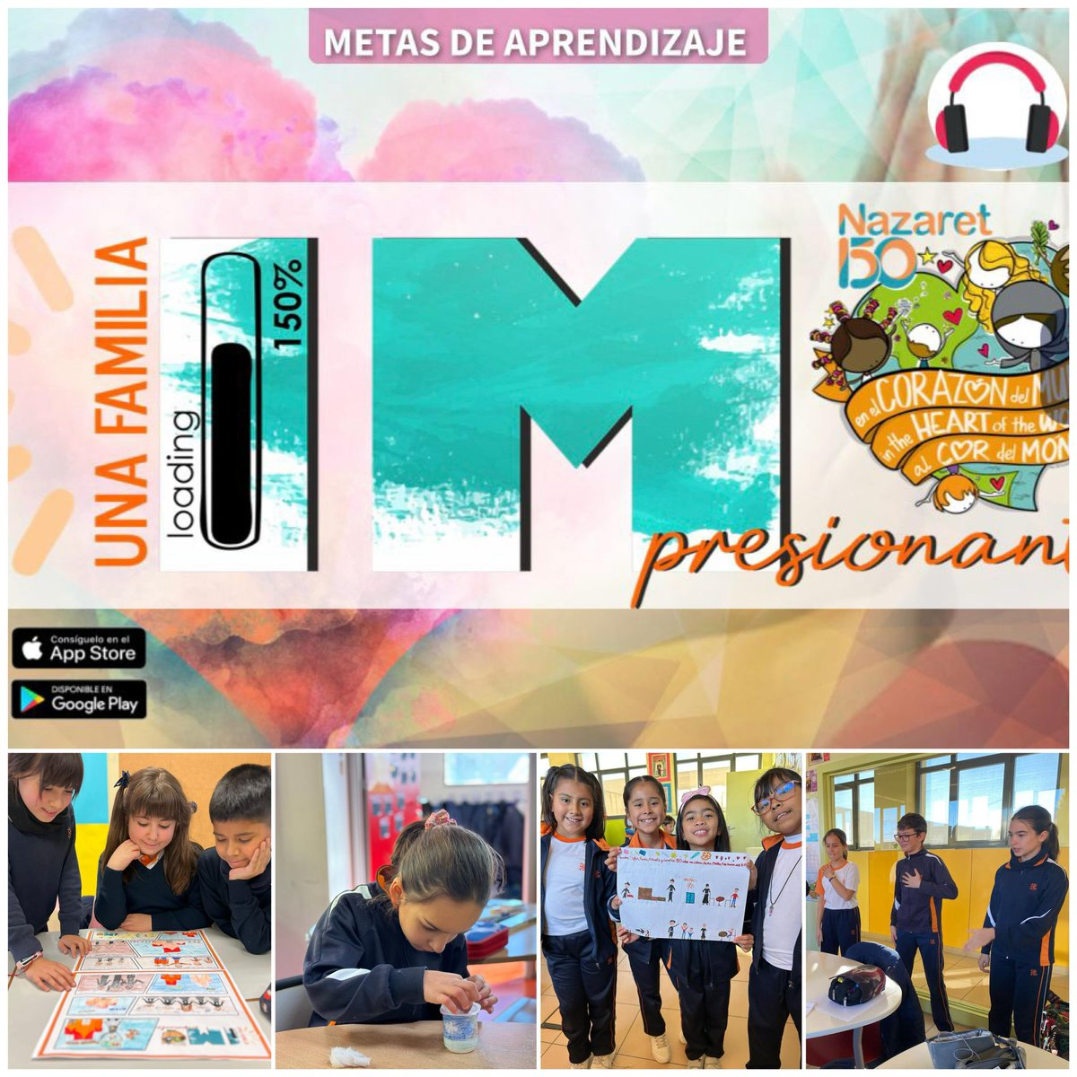 nazaretoporto's tweet photo. IMpresionante la #semanaim vivida por los alumnos de #primaria. Despliegue de todas las #inteligenciasmúltiples para conocer los #150años de historia de Nazaret.  #SomosNazaret #SomosFamilia #SomosExcelsior https://t.co/LXEHhHkU6l