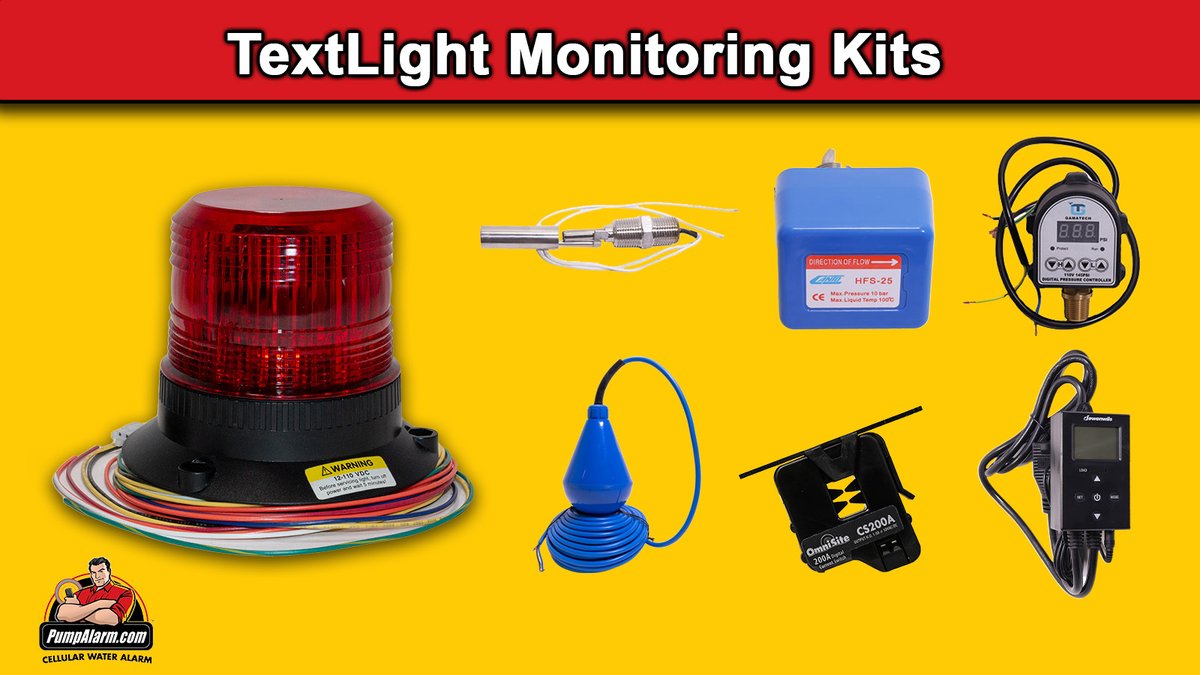 PumpAlarm's tweet photo. All new TextLight Monitoring Kits by @PumpAlarm provide additional sensors for various #wastewater #industrial applications.
With these advanced sensors, you gain unprecedented insights and control over your wastewater operations.
https://t.co/xqAb72sUVo https://t.co/Q2xfBPnNGK